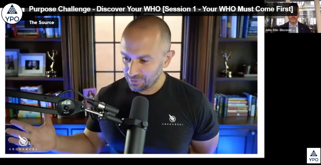 YPO Live: Purpose Challenge – Discover Your WHO – Session 1